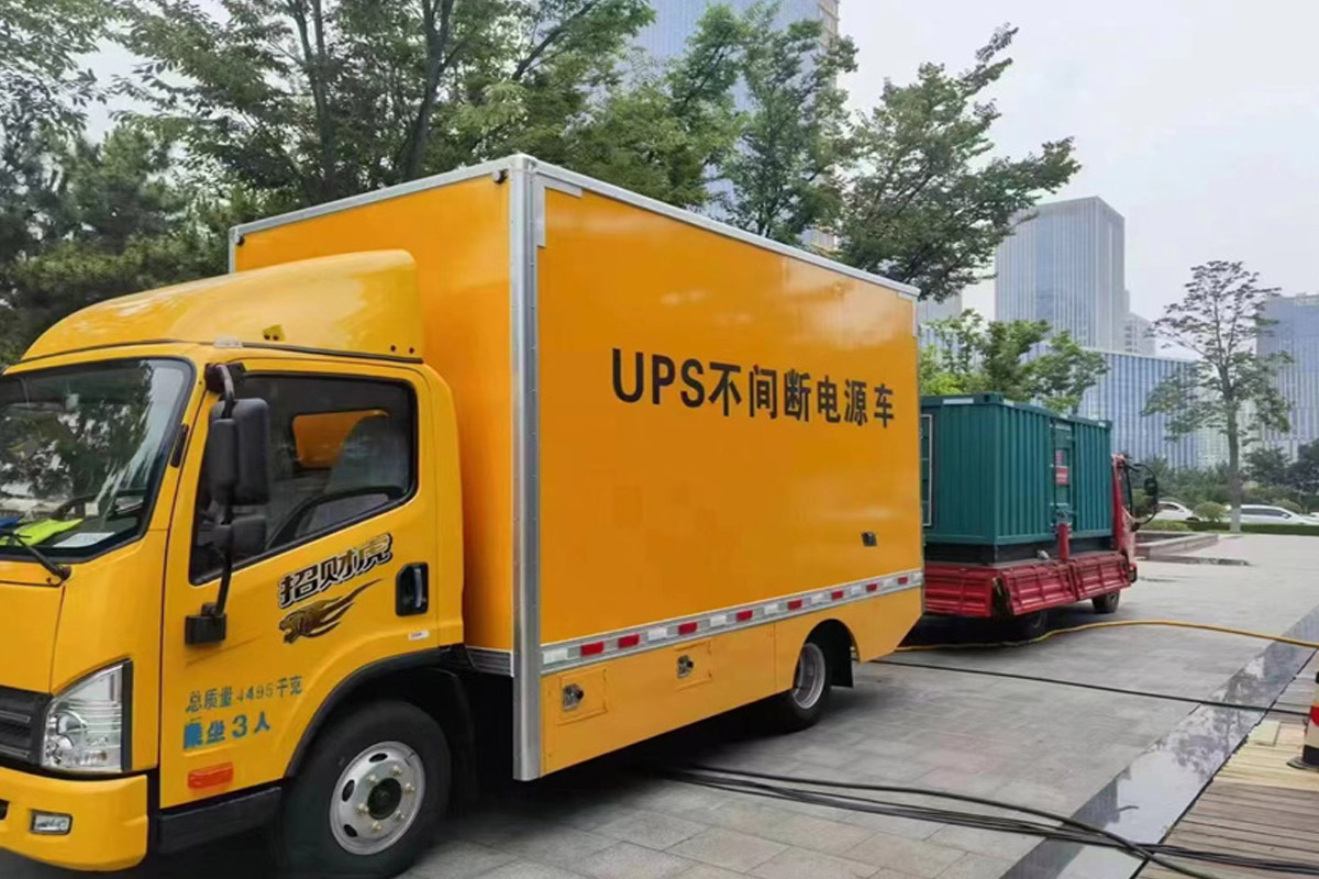 阜阳发电机租赁施工现场